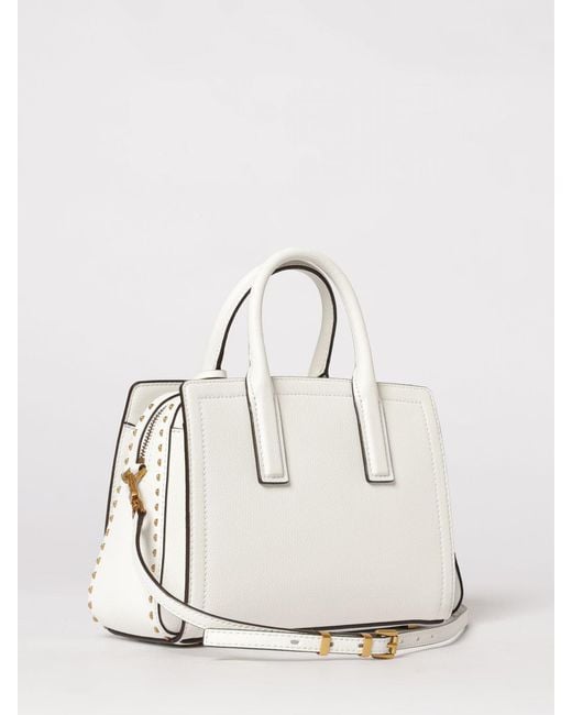Michael Kors Natural Laila Grained Leather Bag With Micro Studs