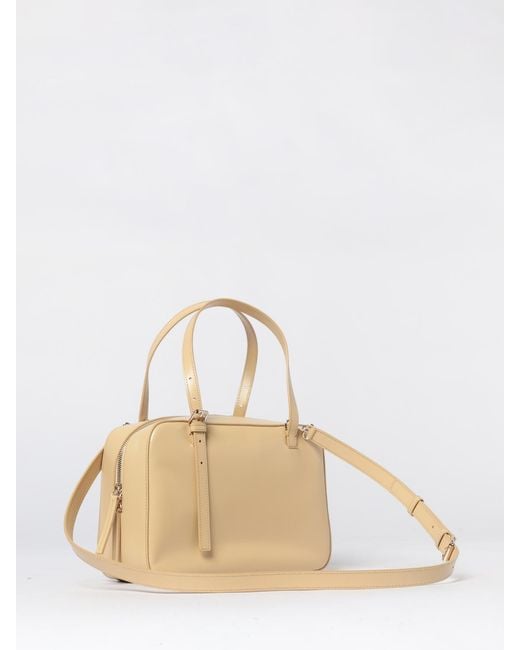 A.P.C. Natural Virginie Box Glossy Leather Bag