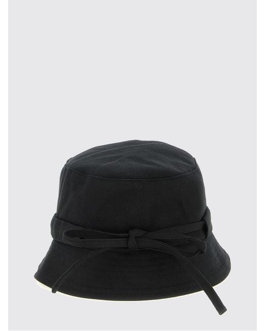 Jacquemus Black Le Gadjo Cotton Twill Hat
