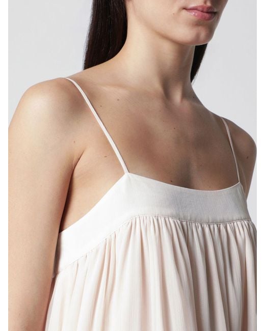 Vestido Midi De Crepé ROTATE BIRGER CHRISTENSEN de color Pink