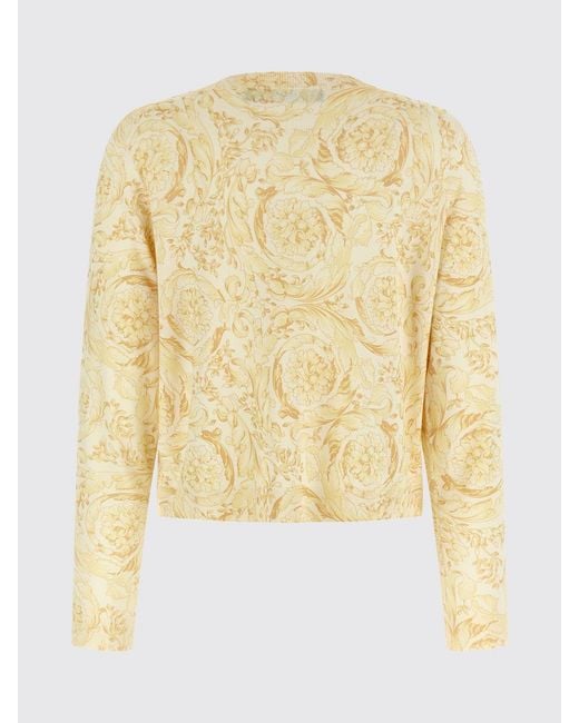 Versace Natural Baroque Silk Cardigan