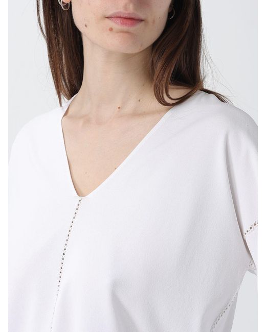 Kangra White V-Neck Top