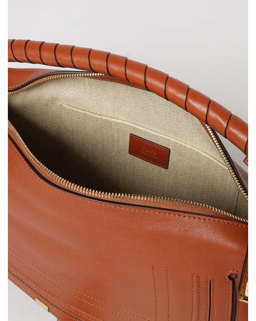 Chloé Brown Chlo&Eacute Marcie Small Ledertasche