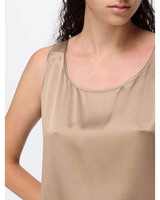 Max Mara Natural Satin Top