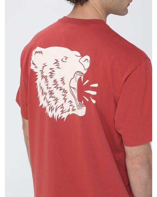 Filson Red Printed Cotton T-Shirt for men