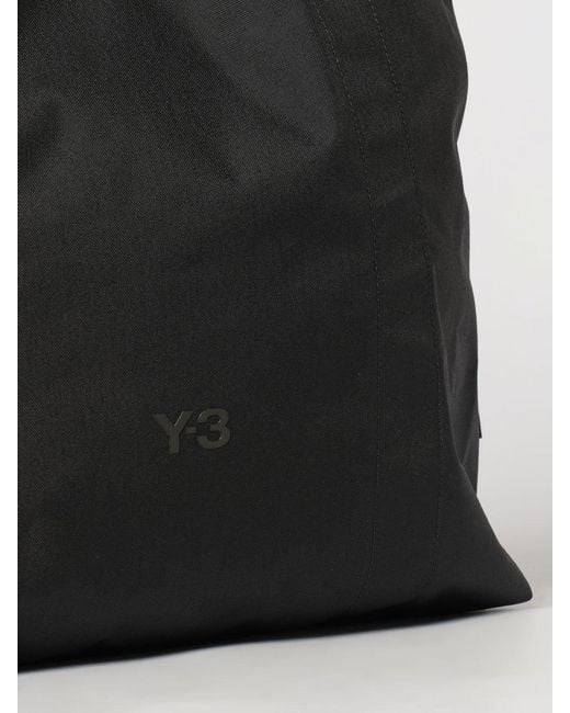 Y-3 Black Technical Fabric Tote Bag With Double Handle And Tone-On-Tone Logo for men