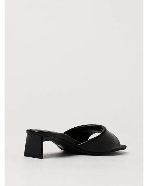 Armani Exchange Black Heeled Sandals