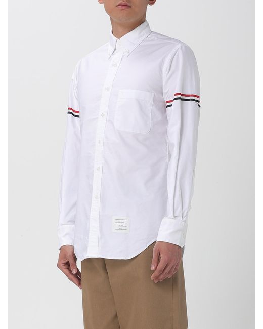 Thom Browne White Oxford Armbands Classic' Shirt for men