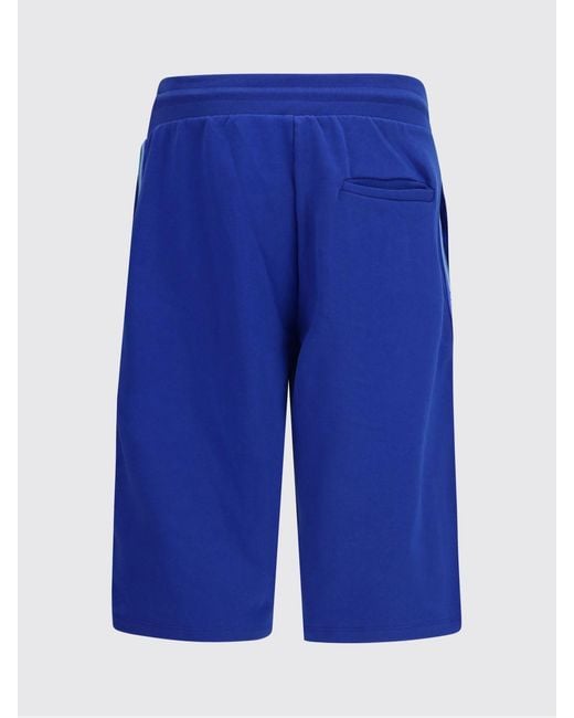 Gcds Blue Cotton Jogging Shorts for men