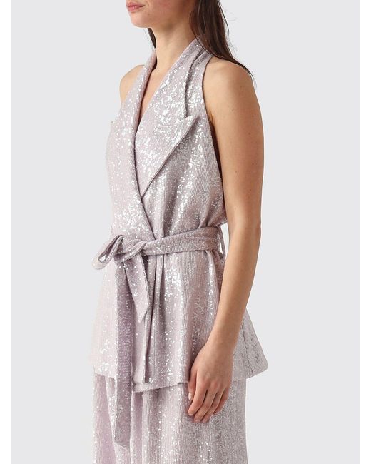 Twentyfourhaitch Purple Sequin Vest