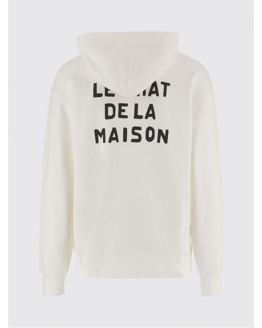 Valentino White Le Chat De La Maison Cotton Sweatshirt for men