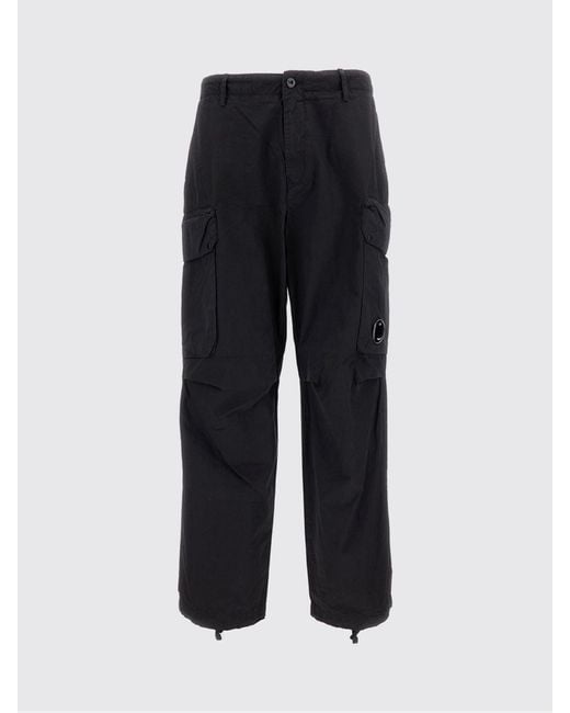 C P Company Blue Cotton Cargo Pants for men