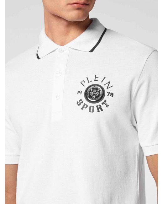 Philipp Plein White Polo Shirt for men