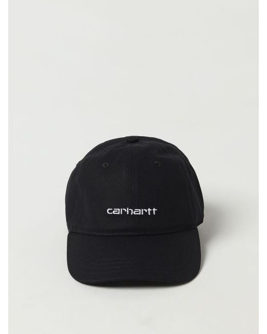 Cappello in cotone con logo ricamato di Carhartt in Black da Uomo