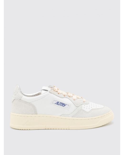 Autry Natural Medalist Leather Sneakers
