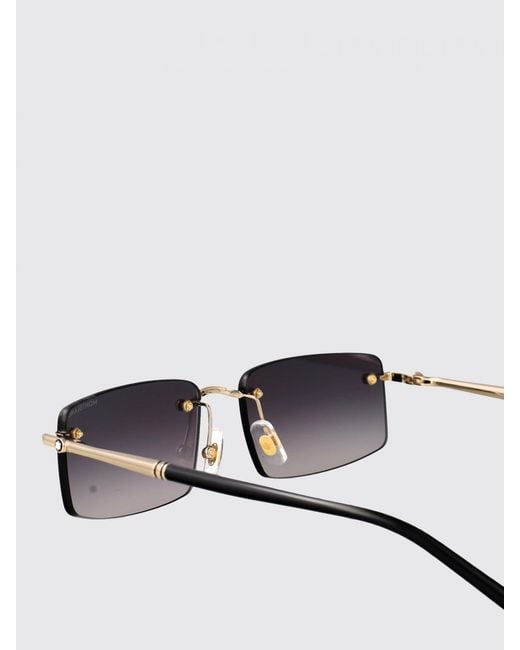 Montblanc White Mb0443S Metal And Acetate Sunglasses for men