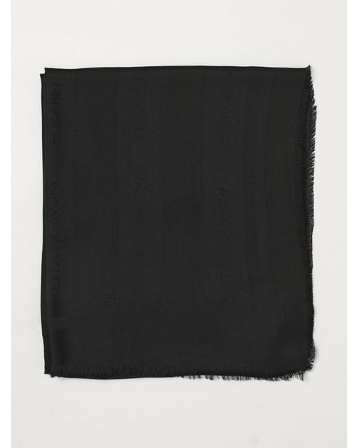 Elisabetta Franchi Black Viscose Blend Scarf
