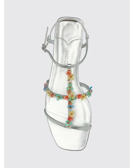 Jimmy Choo White Heeled Sandal