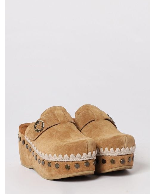 Clogs Plain di Mou in Brown