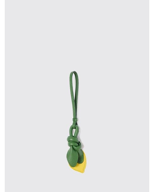 Jacquemus Blue Lemon-Shaped Leather Keychain