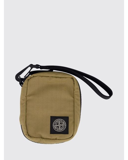 Stone Island Multicolor Ripstop Nylon Wallet With Compass Logo And Wrist Strap for men