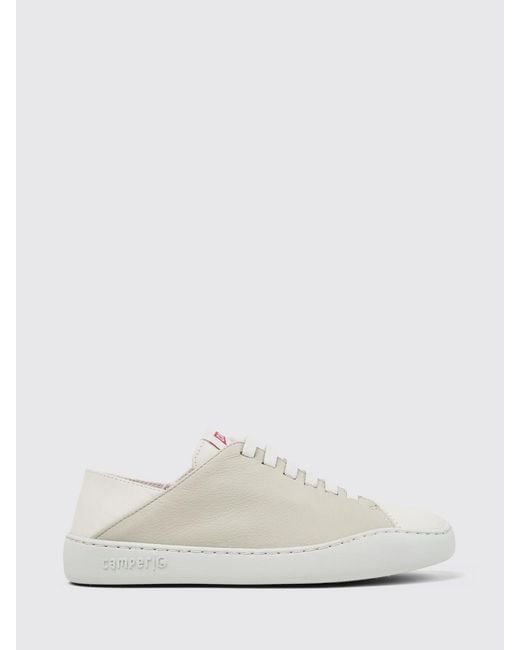 Camper White Leather Twins Sneakers