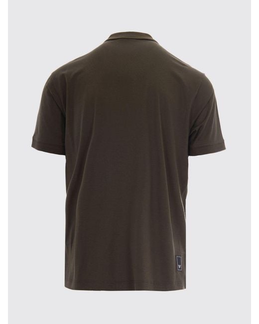 Emporio Armani Brown Cotton Jersey Polo Shirt for men