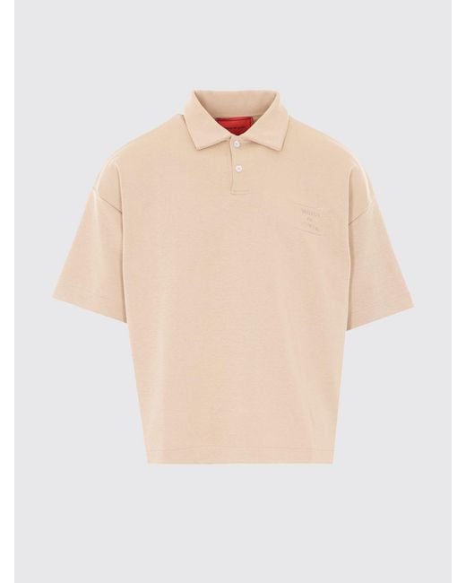 Vision Of Super Blue Short-Sleeved Cotton Polo Shirt With Two-Button Placket for men