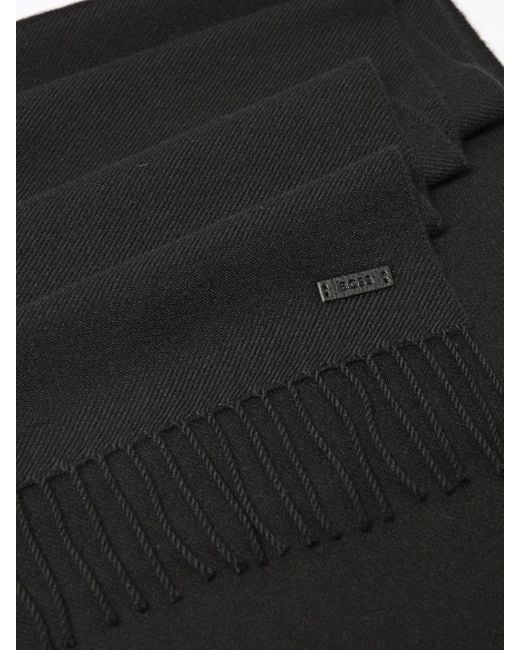 HUGO Black Scarf for men