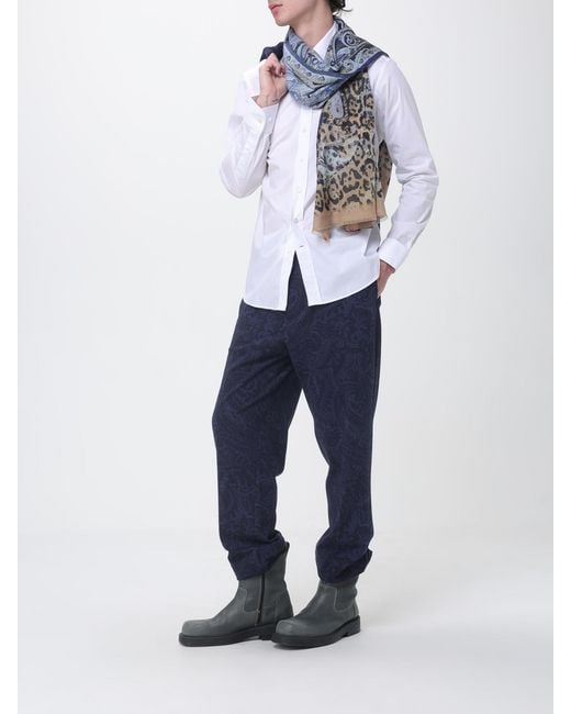 Etro White Classic Stretch Cotton Shirt for men