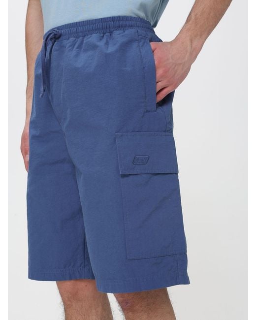 Autry Blue Twill Cargo Shorts for men