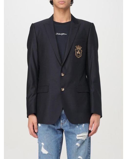 Dolce & Gabbana Blue Dolce &Amp Gabbana Jacket for men
