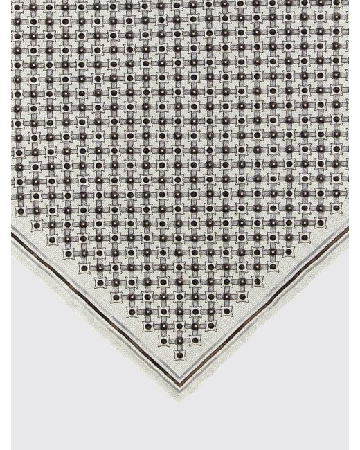 Brunello Cucinelli Gray Silk Pouch for men