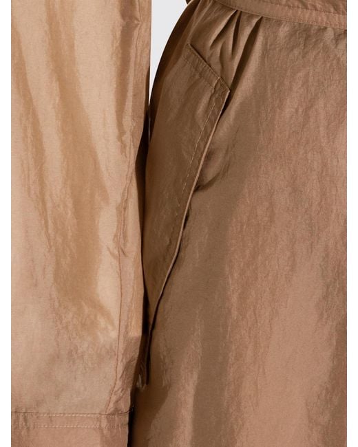 Moorer Natural Double-Breasted Cotton Trench Coat