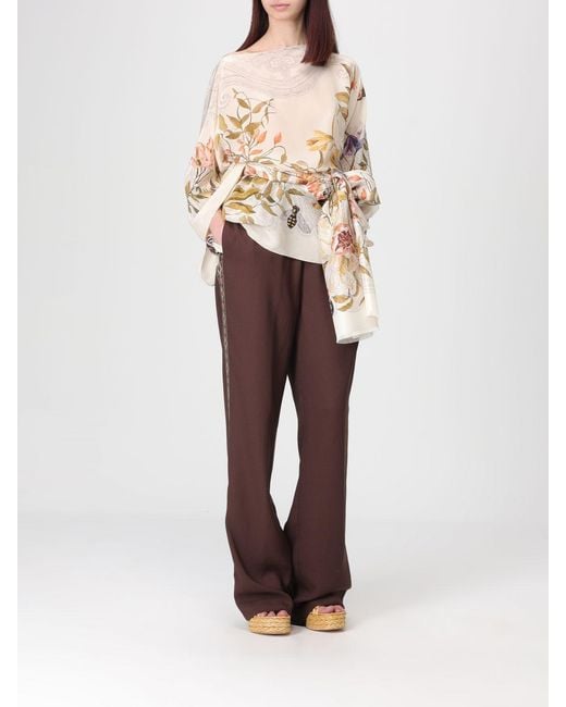 Etro Brown Drawstring Trousers