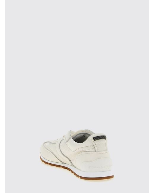 Brunello Cucinelli White Leather Sneakers