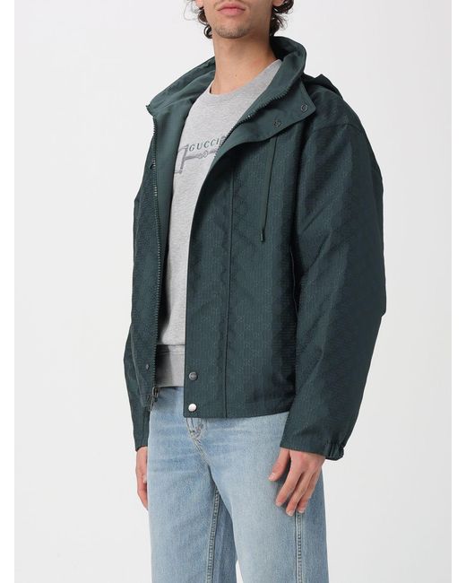 Gucci Blue Reversible Cotton Jacket for men