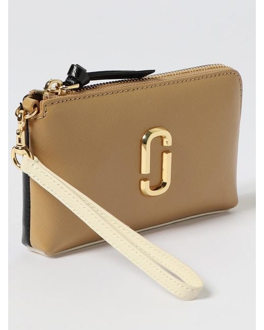 Clutch The Snapshot Wristlet di Marc Jacobs in Natural