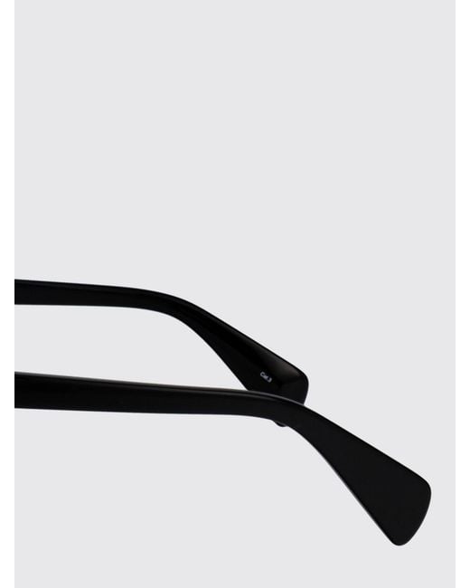 McQueen Black Acetate Sunglasses for men