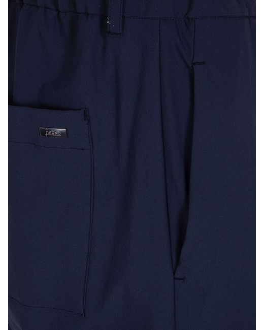 Herno Blue Pants for men