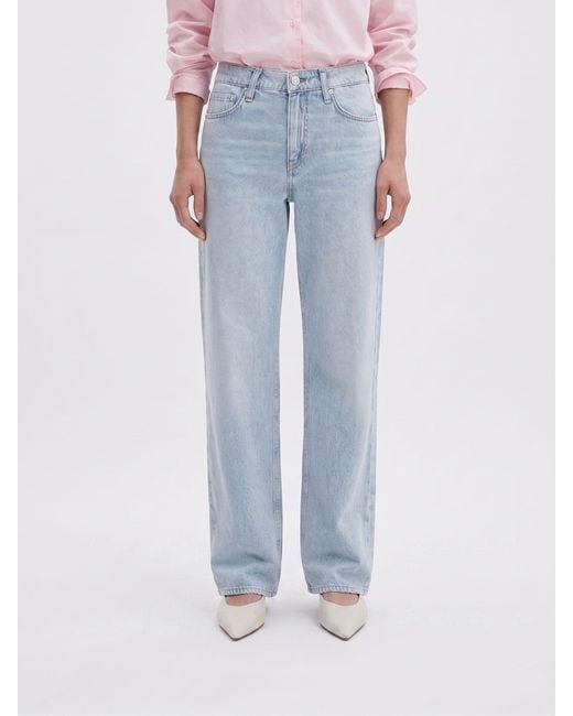 Rag & Bone Blue Rag &Amp Bone Straight Cotton Denim Jeans