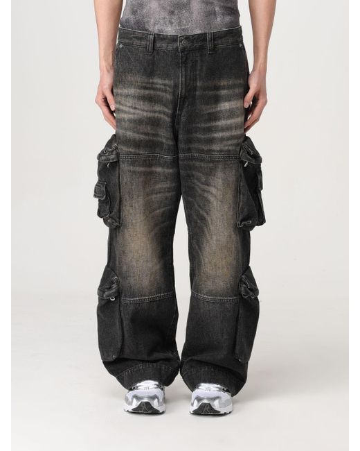 DIESEL Gray Trousers for men
