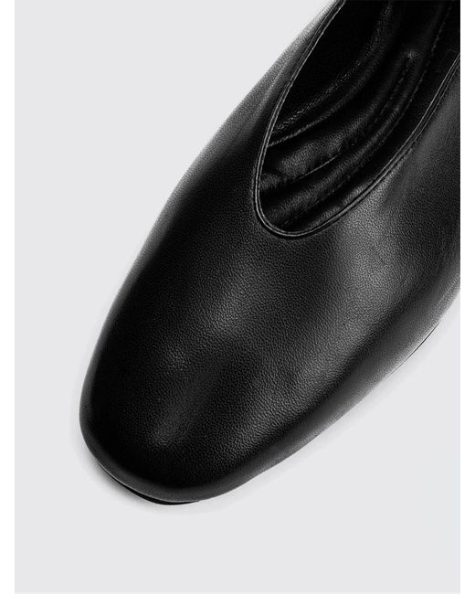 Poeve Black Leather Ballerina