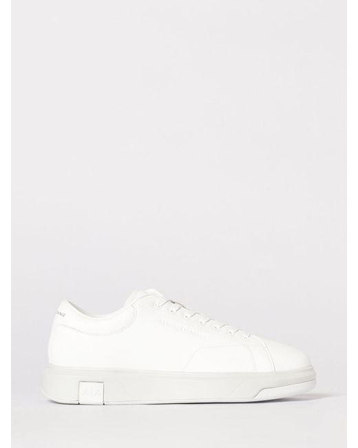 ARMANI EXCHANGE Natural Leather Sneakers for men