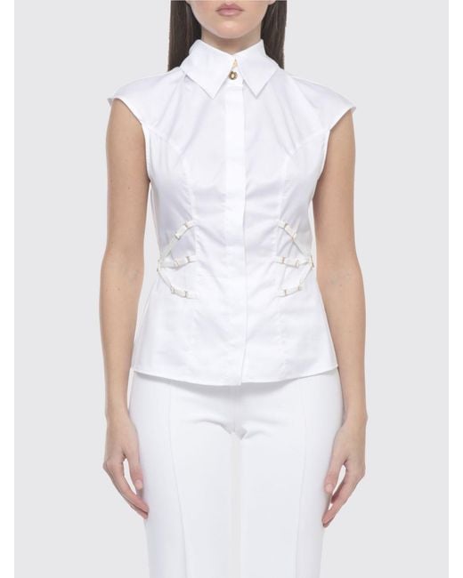 Elisabetta Franchi White Cotton Shirt