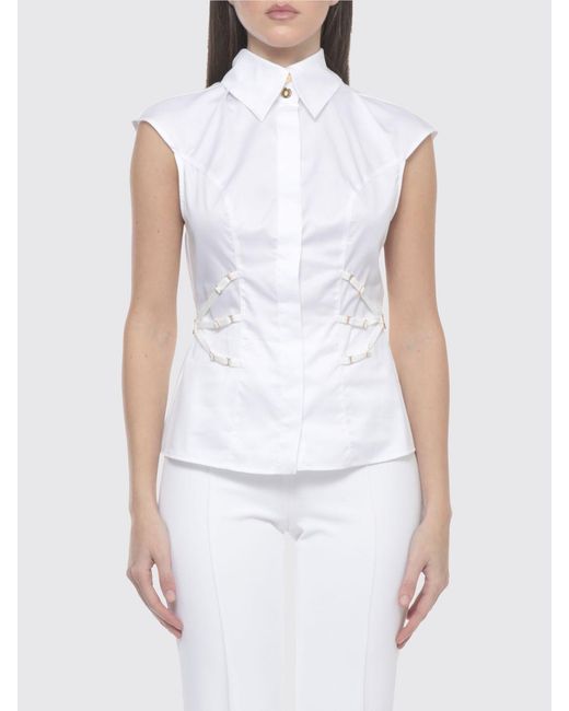 Elisabetta Franchi White Cotton Shirt