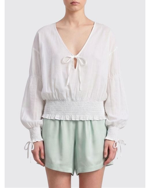 Aspesi White Cotton Blouse