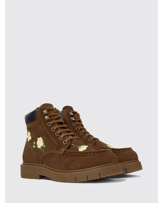 Camper Brown Flat Ankle Boot