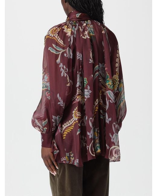 Etro Red Hemdbluse Damen