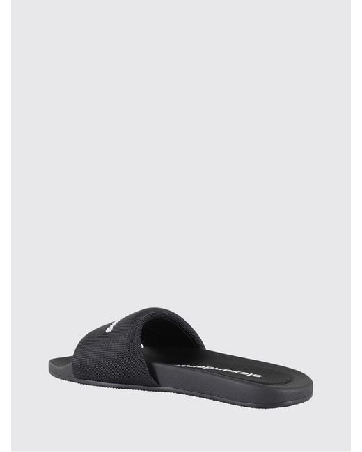 Alexander Wang White Rubber And Mesh Sliders